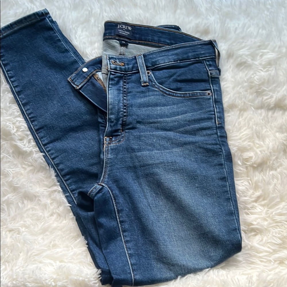EUC J Crew Jeans Blue Skinny Denim Versatile Fit